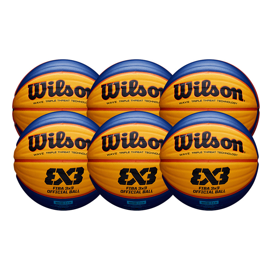 Wilson FIBA 3x3 Basketball England Official Game Ball - Bundle of 6
