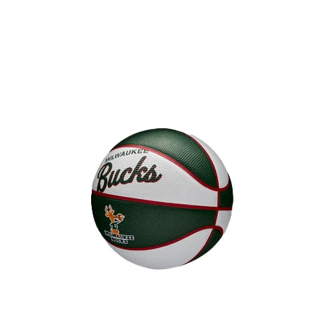Wilson NBA Team Retro Mini Basketball Milwaukee Bucks Size 3*