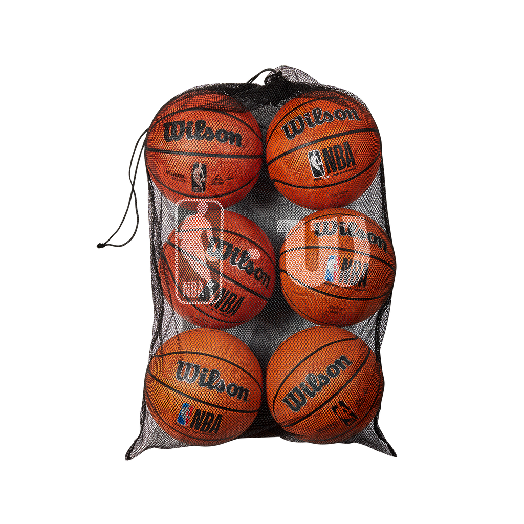 Wilson NBA 6 Ball Mesh Basketball Bag