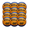 Wilson FIBA Basketball England 3x3 Official Game Ball - Bundle of 12
