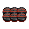 Wilson Basketball England Reaction Pro Official Game Ball - Bundle of 6